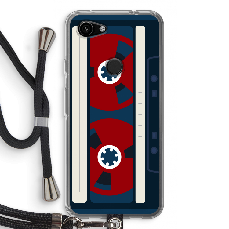 Here's your tape: Pixel 3a Transparant Hoesje met koord