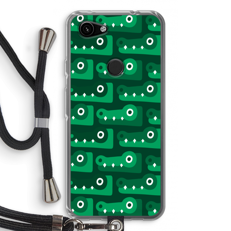 Crocs: Pixel 3a Transparant Hoesje met koord