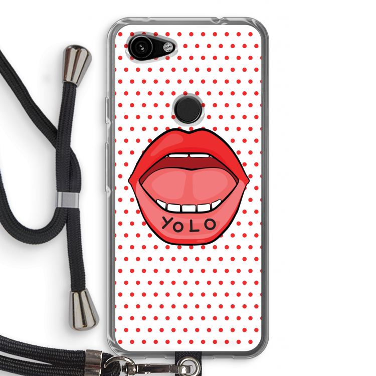 Yolo Denise: Pixel 3a Transparant Hoesje met koord