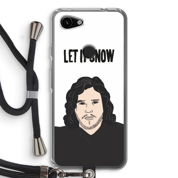 Let It Snow: Pixel 3a Transparant Hoesje met koord