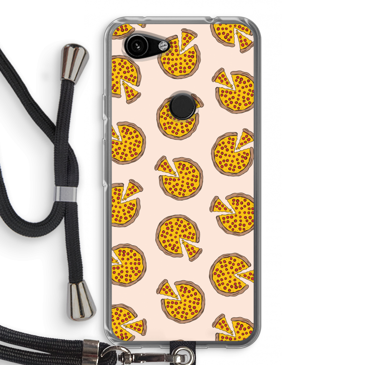You Had Me At Pizza: Pixel 3a Transparant Hoesje met koord
