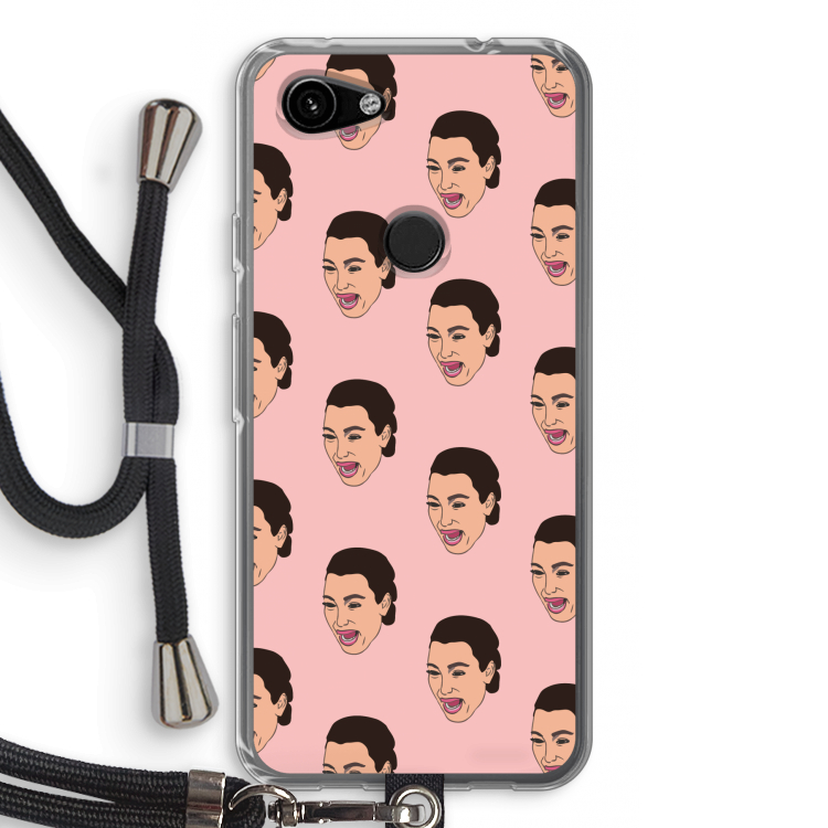 Ugly Cry Call: Pixel 3a Transparant Hoesje met koord