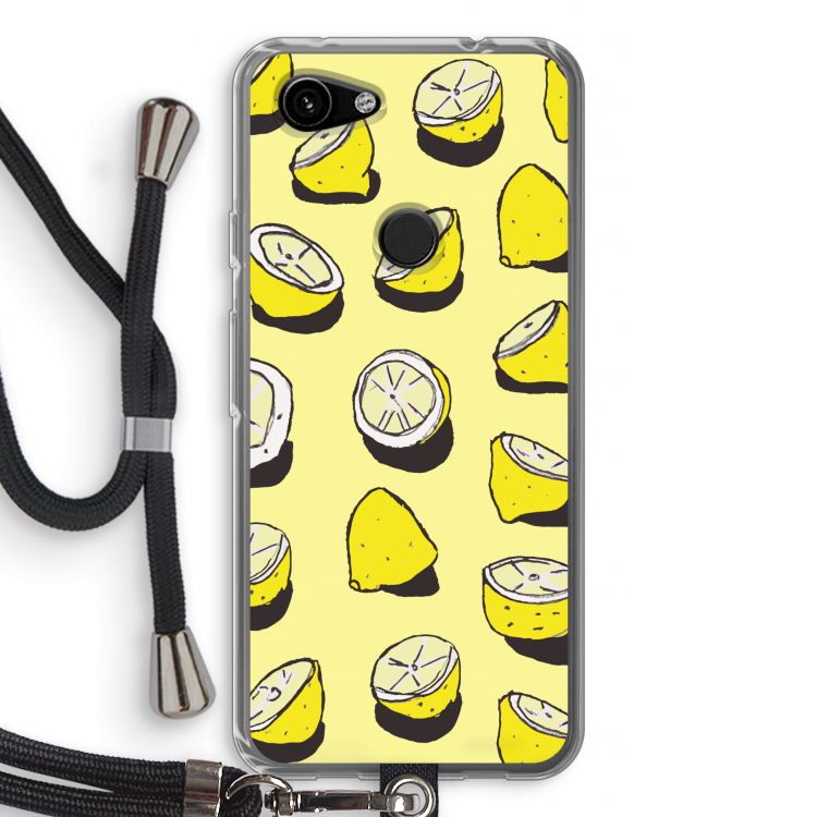 When Life Gives You Lemons...: Pixel 3a Transparant Hoesje met koord