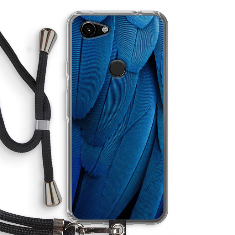 Pauw: Pixel 3a Transparant Hoesje met koord