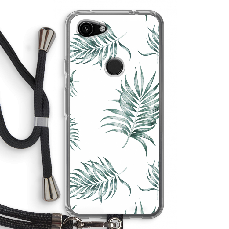 Simple leaves: Pixel 3a Transparant Hoesje met koord