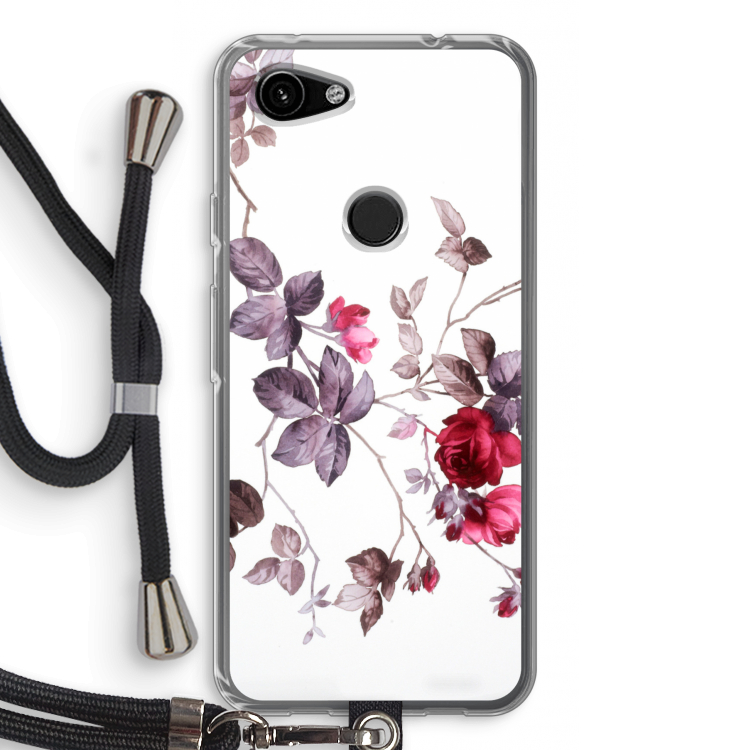 Mooie bloemen: Pixel 3a Transparant Hoesje met koord