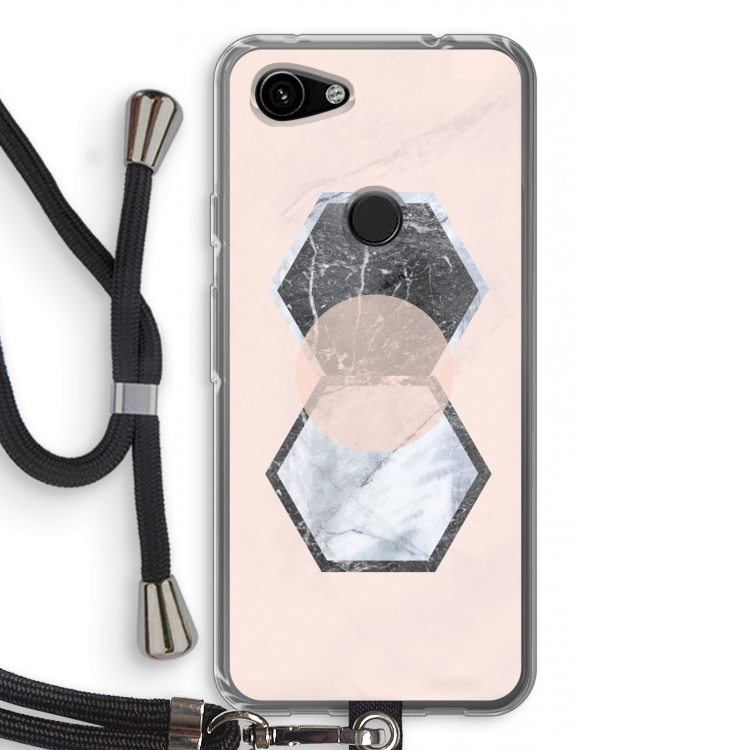 Creatieve toets: Pixel 3a Transparant Hoesje met koord