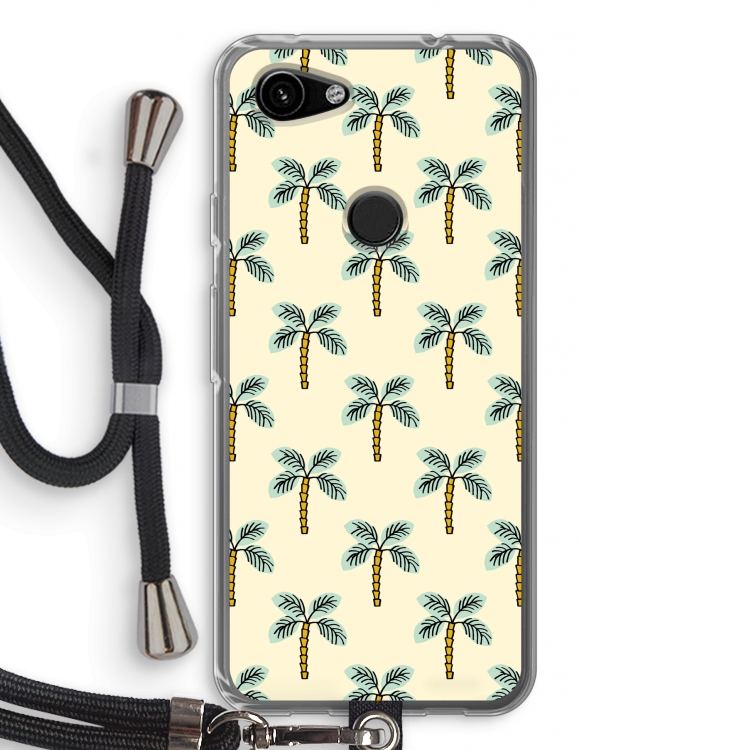 Paradise: Pixel 3a Transparant Hoesje met koord