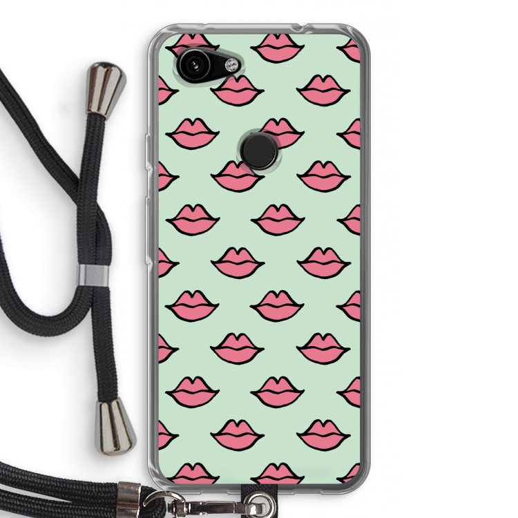 Lipjes: Pixel 3a Transparant Hoesje met koord