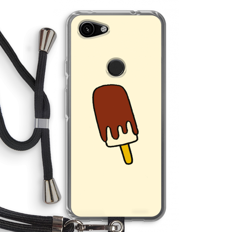 Frisco: Pixel 3a Transparant Hoesje met koord