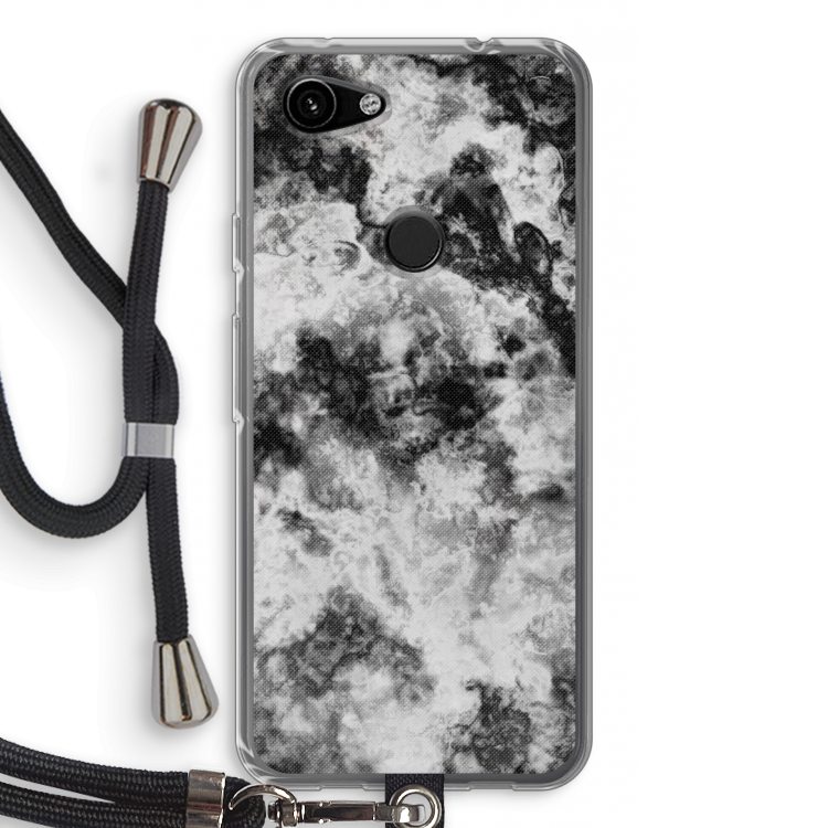 Onweer: Pixel 3a Transparant Hoesje met koord
