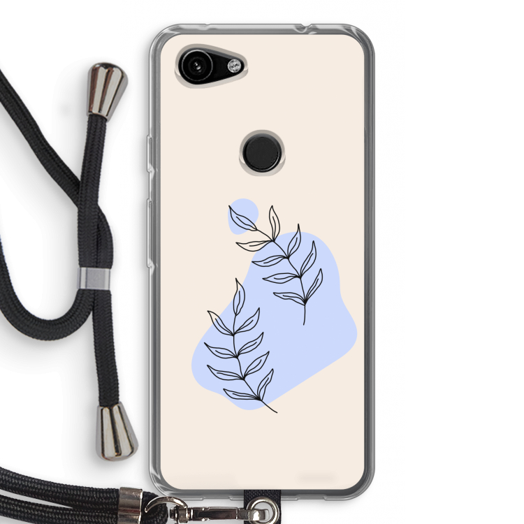 Leaf me if you can: Pixel 3a Transparant Hoesje met koord