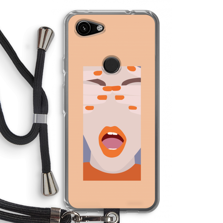 Surprise: Pixel 3a Transparant Hoesje met koord