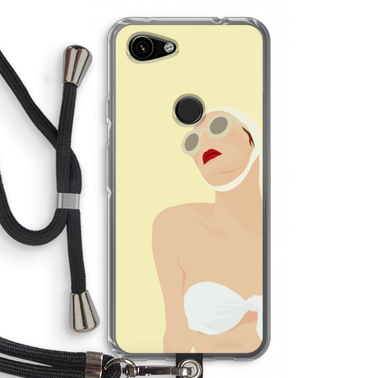Summer: Pixel 3a Transparant Hoesje met koord