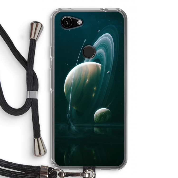 Mercurius: Pixel 3a Transparant Hoesje met koord
