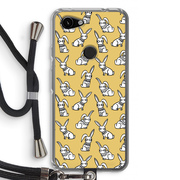 Haas: Pixel 3a Transparant Hoesje met koord
