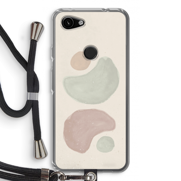 Geo #10: Pixel 3a Transparant Hoesje met koord