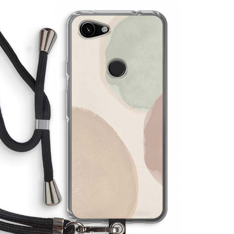Geo #8: Pixel 3a Transparant Hoesje met koord