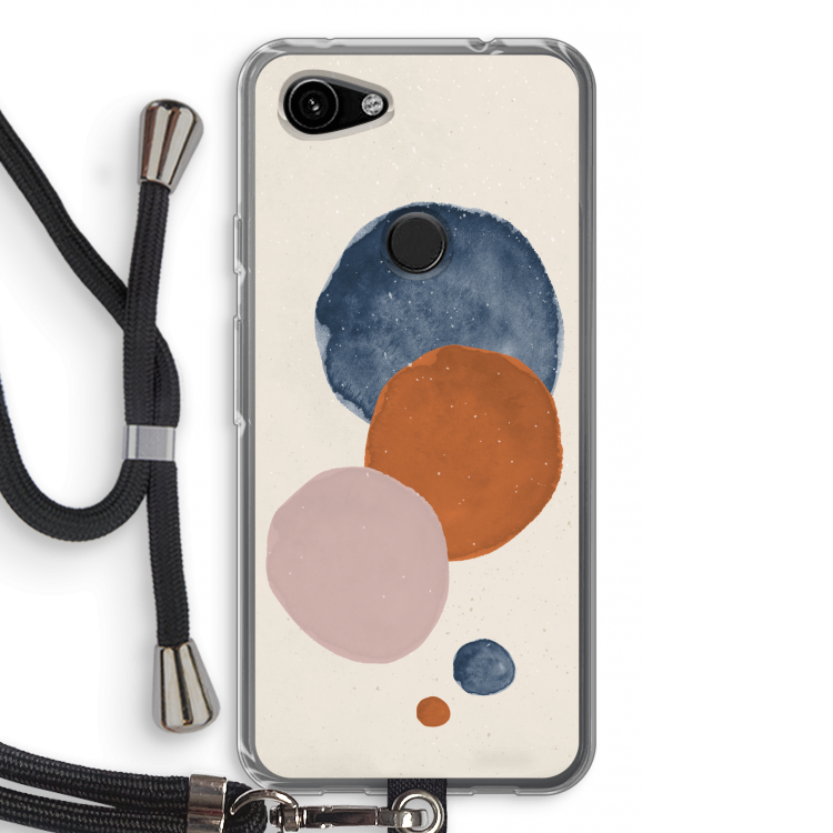 Geo #4: Pixel 3a Transparant Hoesje met koord