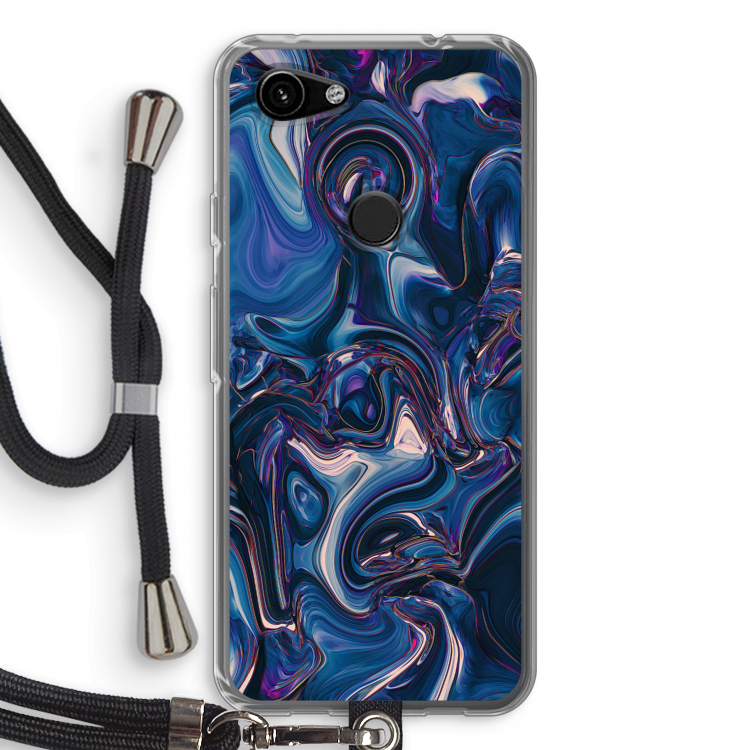 Mirrored Mirage: Pixel 3a Transparant Hoesje met koord