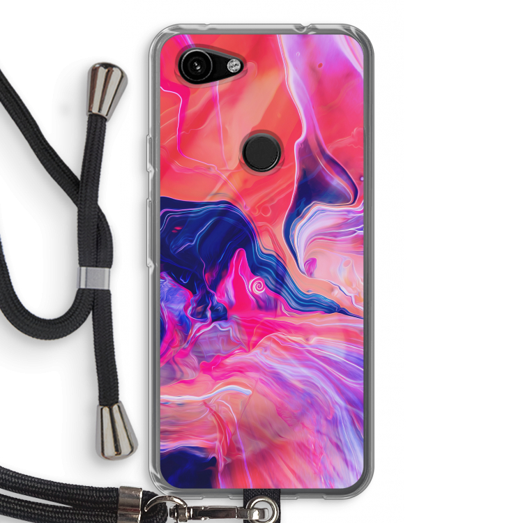 Earth And Ocean: Pixel 3a Transparant Hoesje met koord