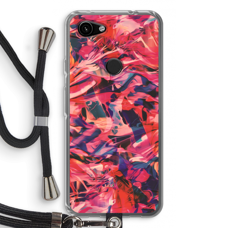 California: Pixel 3a Transparant Hoesje met koord
