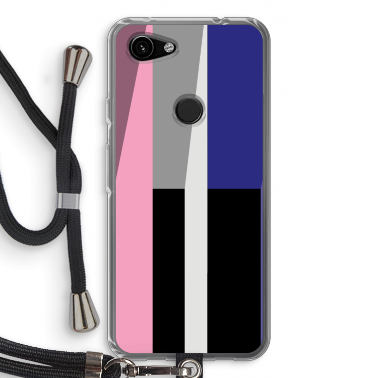 Gestalte 4: Pixel 3a Transparant Hoesje met koord