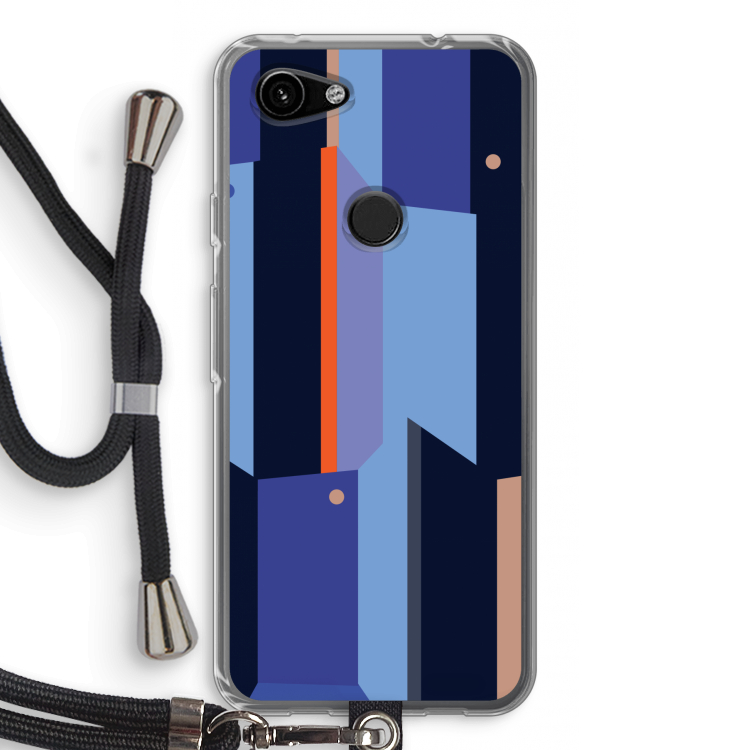 Gestalte 3: Pixel 3a Transparant Hoesje met koord
