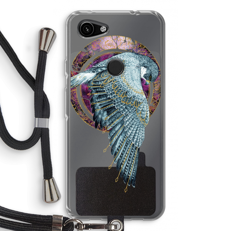 Golden Falcon: Pixel 3a Transparant Hoesje met koord
