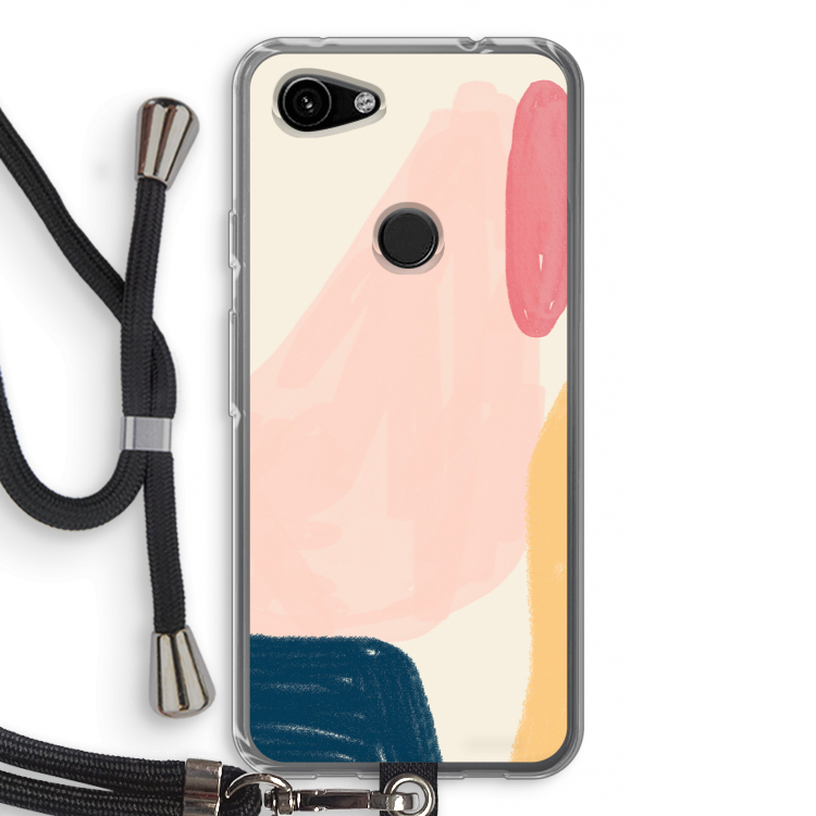 Saturday Flow: Pixel 3a Transparant Hoesje met koord