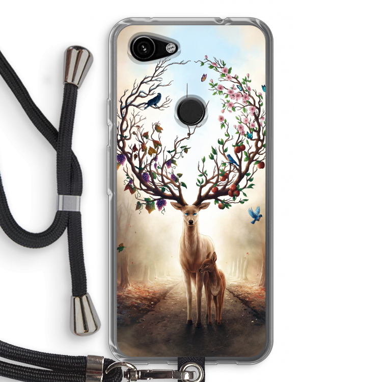 Seasons Change: Pixel 3a Transparant Hoesje met koord