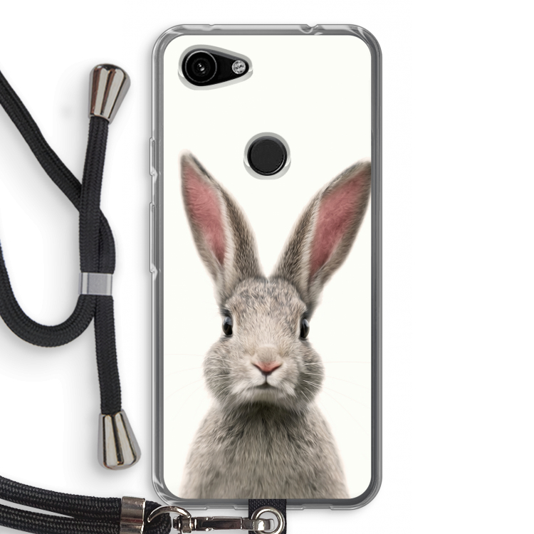 Daisy: Pixel 3a Transparant Hoesje met koord