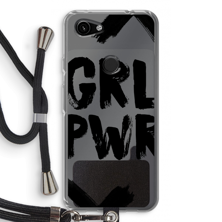 Girl Power #2: Pixel 3a Transparant Hoesje met koord