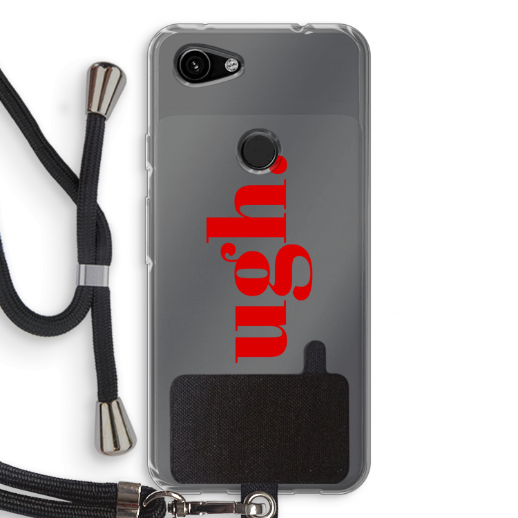 Ugh: Pixel 3a Transparant Hoesje met koord