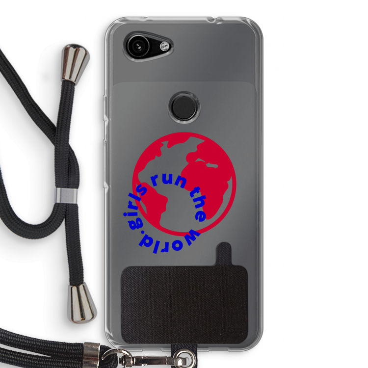 Run The World: Pixel 3a Transparant Hoesje met koord