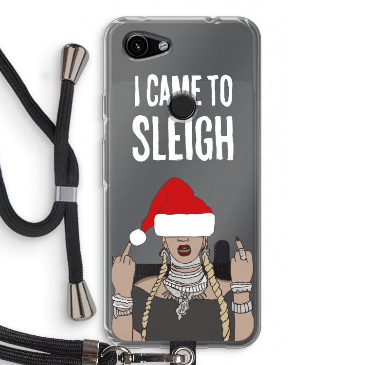Came To Sleigh: Pixel 3a Transparant Hoesje met koord