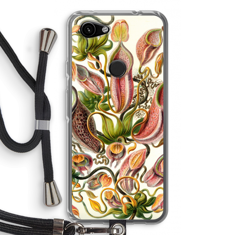 Haeckel Nepenthaceae: Pixel 3a Transparant Hoesje met koord