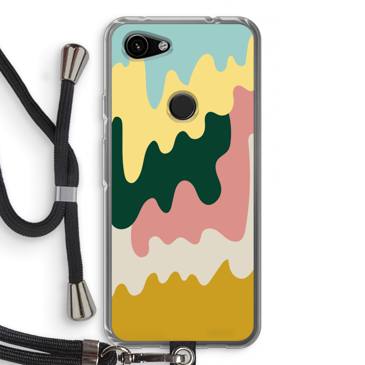 Baar B: Pixel 3a Transparant Hoesje met koord