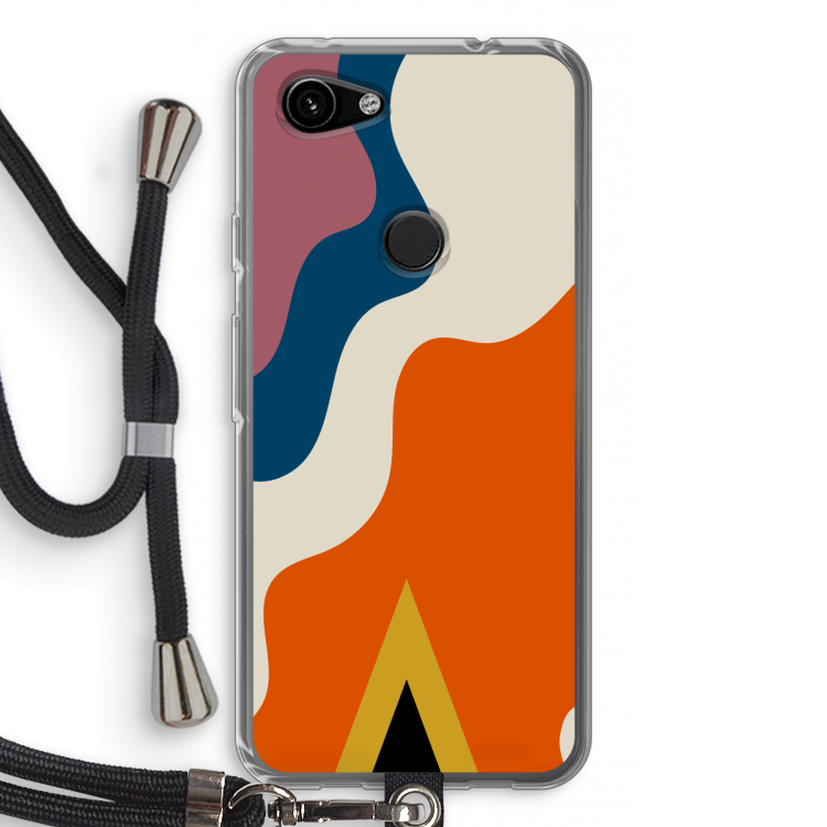 Noor A: Pixel 3a Transparant Hoesje met koord