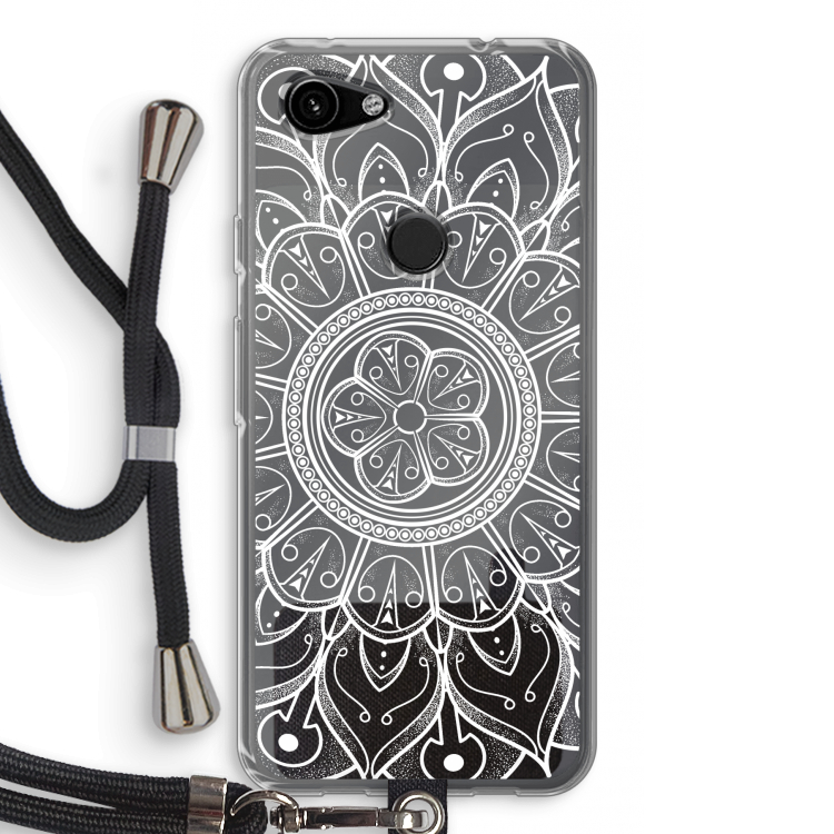 Roses Are Red: Pixel 3a Transparant Hoesje met koord