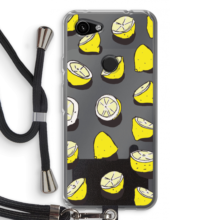 When Life Gives You Lemons...: Pixel 3a Transparant Hoesje met koord