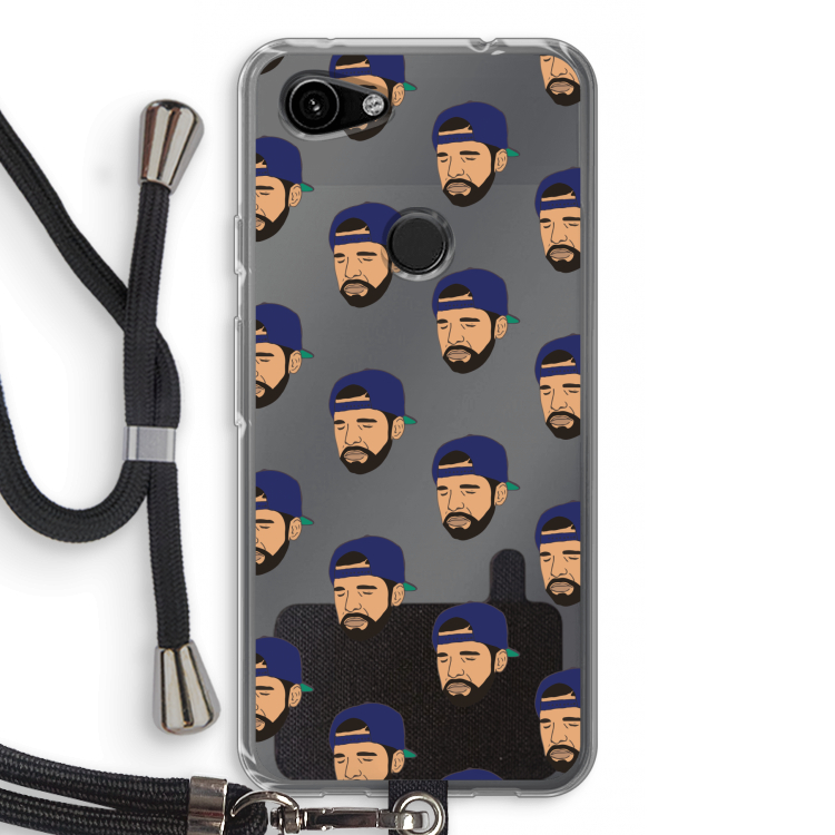 Drake Away: Pixel 3a Transparant Hoesje met koord