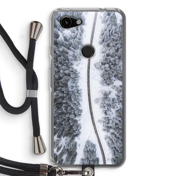 Snøfall: Pixel 3a Transparant Hoesje met koord