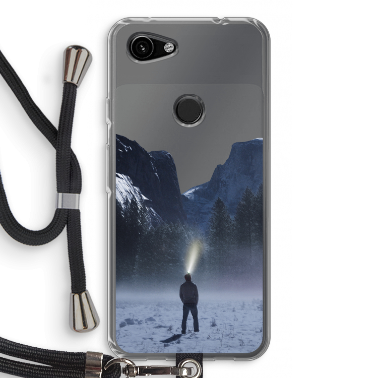 Wanderlust: Pixel 3a Transparant Hoesje met koord