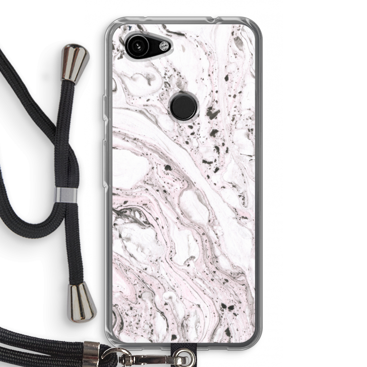 Mengelmoes: Pixel 3a Transparant Hoesje met koord