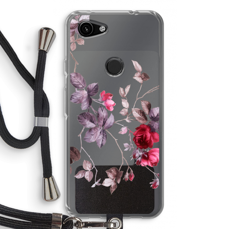 Mooie bloemen: Pixel 3a Transparant Hoesje met koord