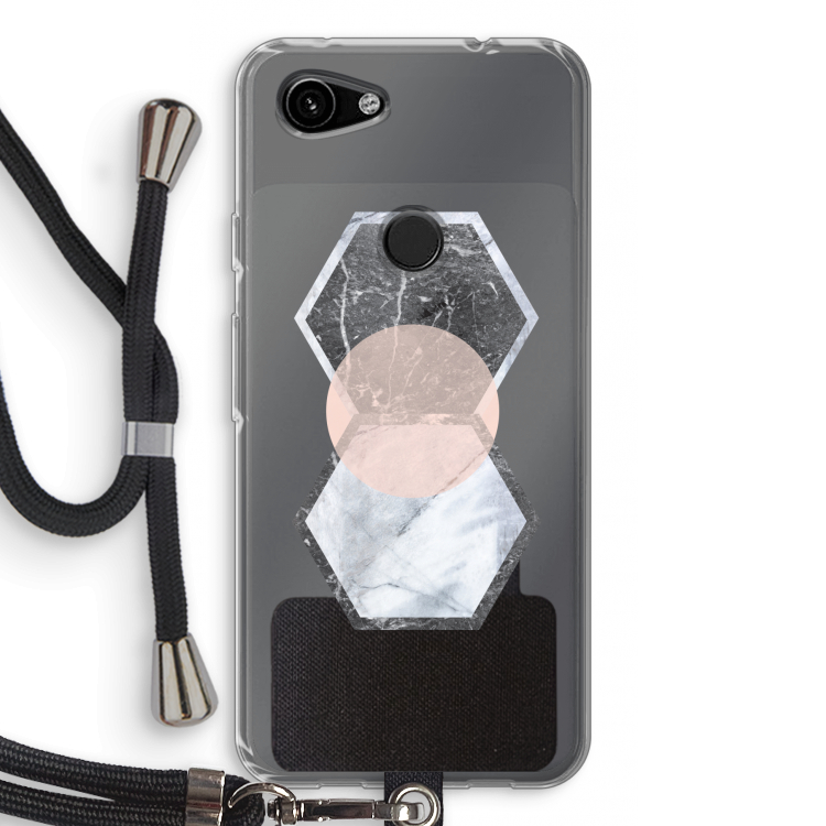 Creatieve toets: Pixel 3a Transparant Hoesje met koord