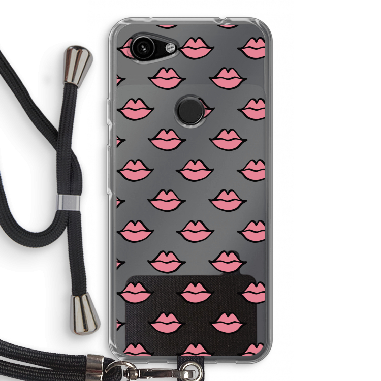 Lipjes: Pixel 3a Transparant Hoesje met koord