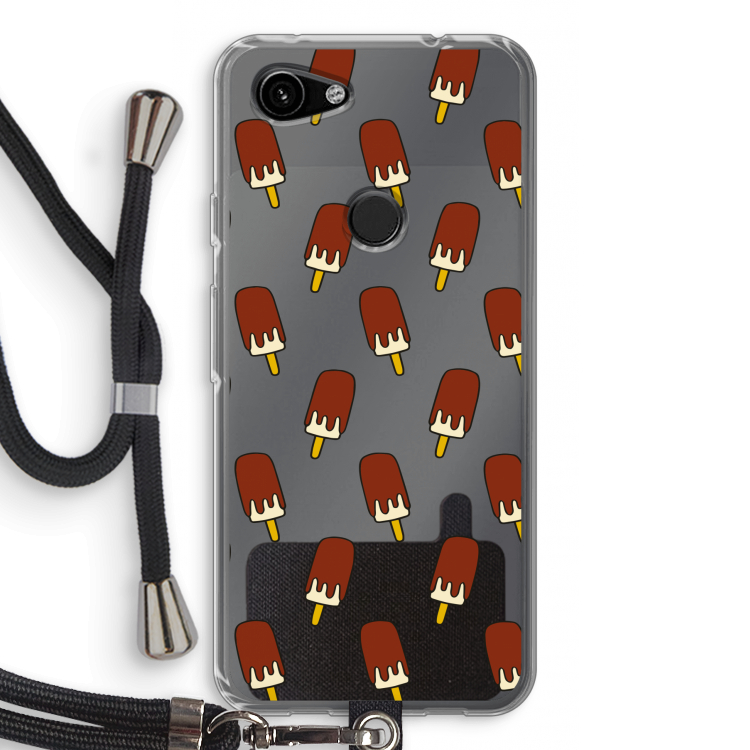 Yummy: Pixel 3a Transparant Hoesje met koord