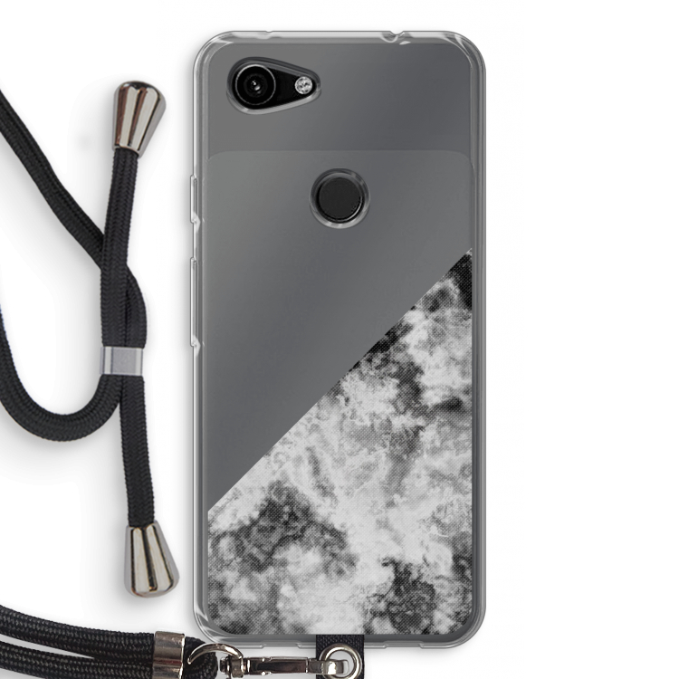 Onweer: Pixel 3a Transparant Hoesje met koord